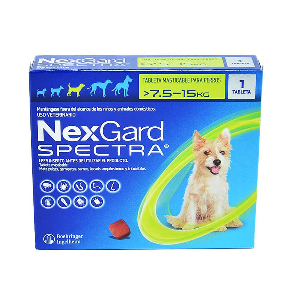 NexGard Spectra comprimido masticable 7.5–15 kg