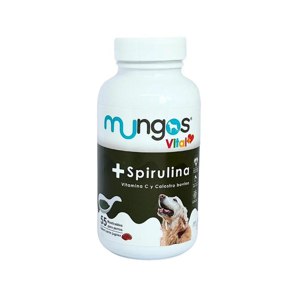 suplemento natural spirulina perros mungos