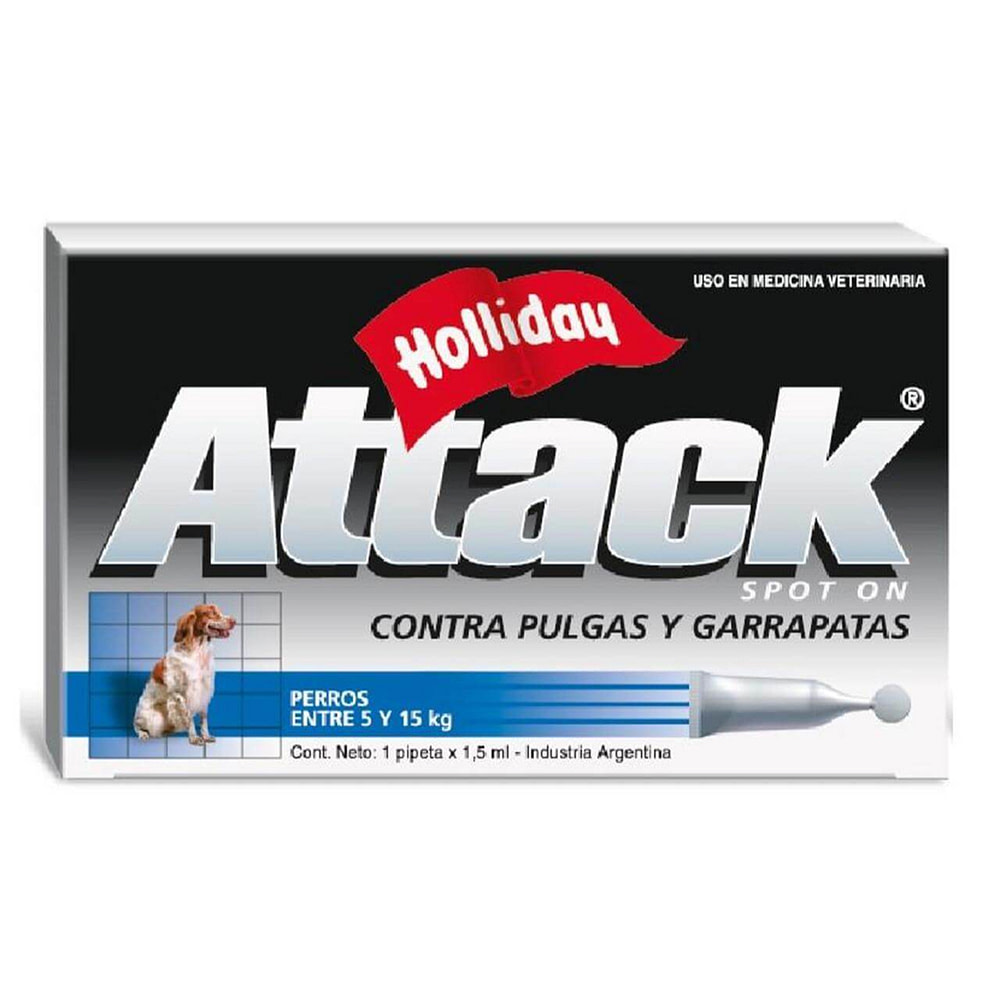 Attack para perros de 5 a 15 kg – Pipeta 1,5 ml