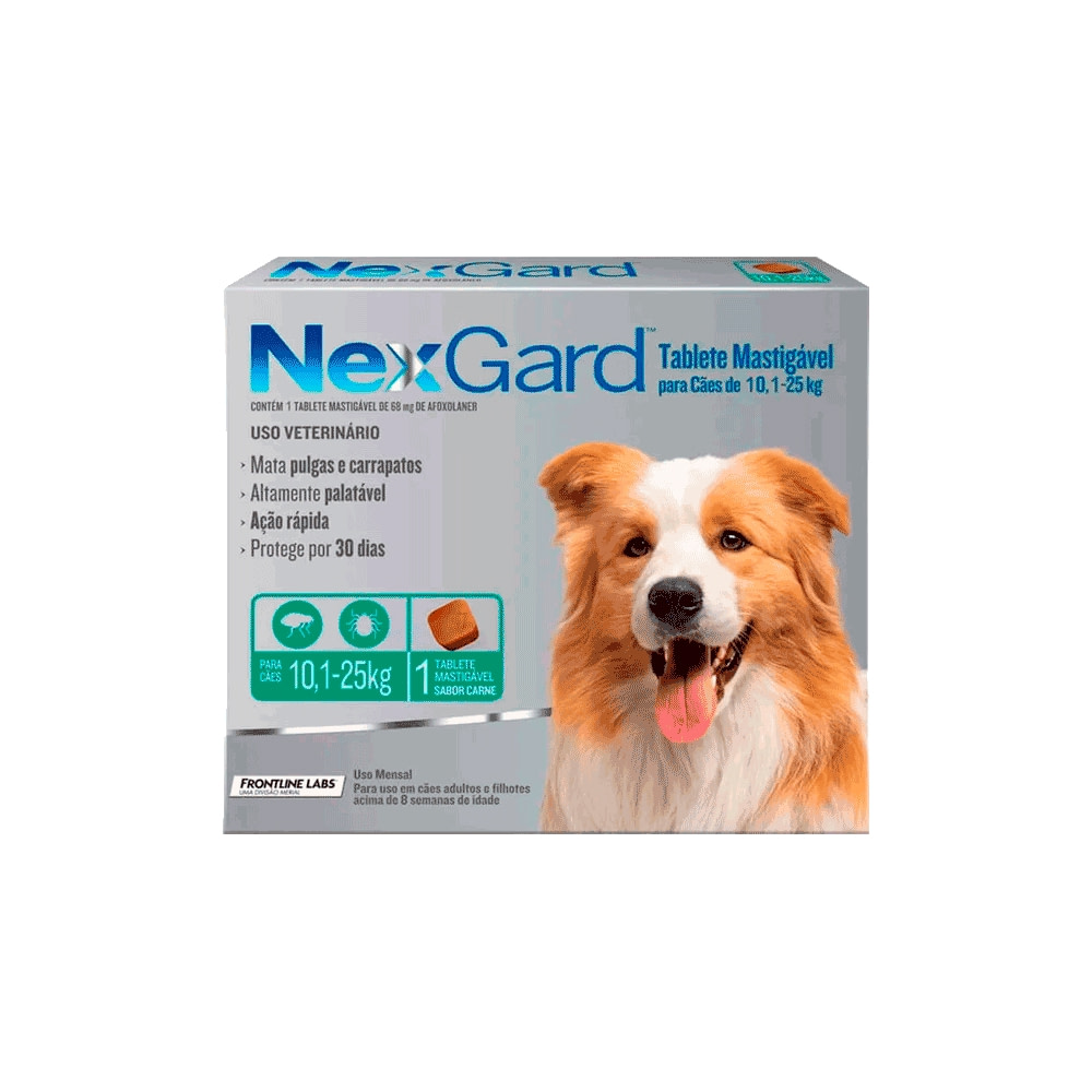Nexgard Perros de 10.1 hasta 25Kg