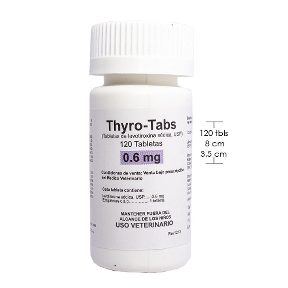 Thyro Tabs 0.6 mg – tratamiento hipotiroidismo perros
