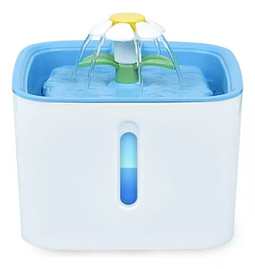 Fuente de Agua para Gato Flor más Tapete