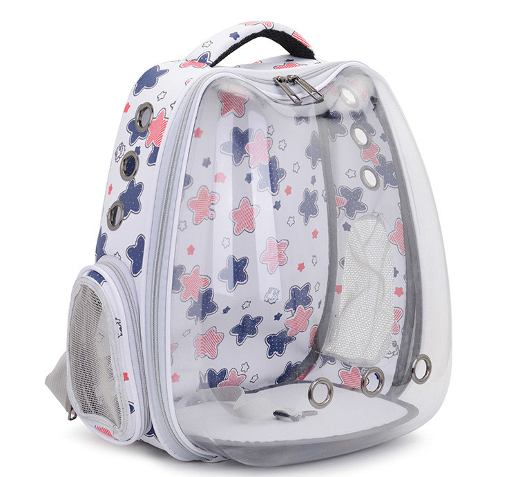 Morral transparente Cara Gato Estrellas