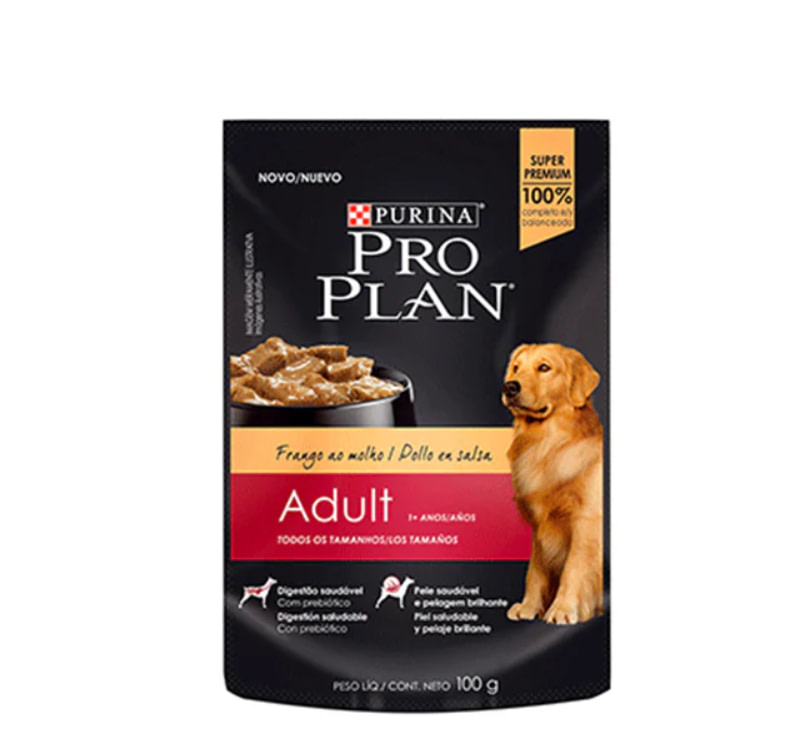 Pouch Proplan Dog  Trozos De Pollo En Salsa 100Gr